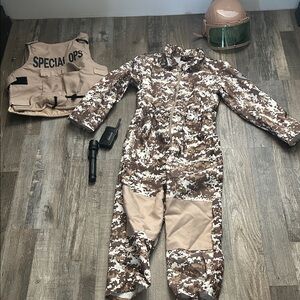 Kids Special Ops Costume - Brown Camo